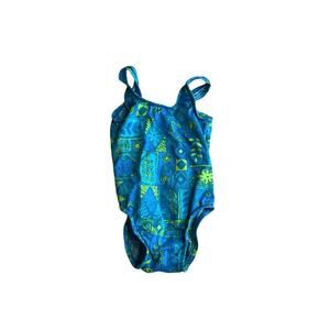 Vintage Colorful Printed Hanna Andersson One Piece Bathing Suit